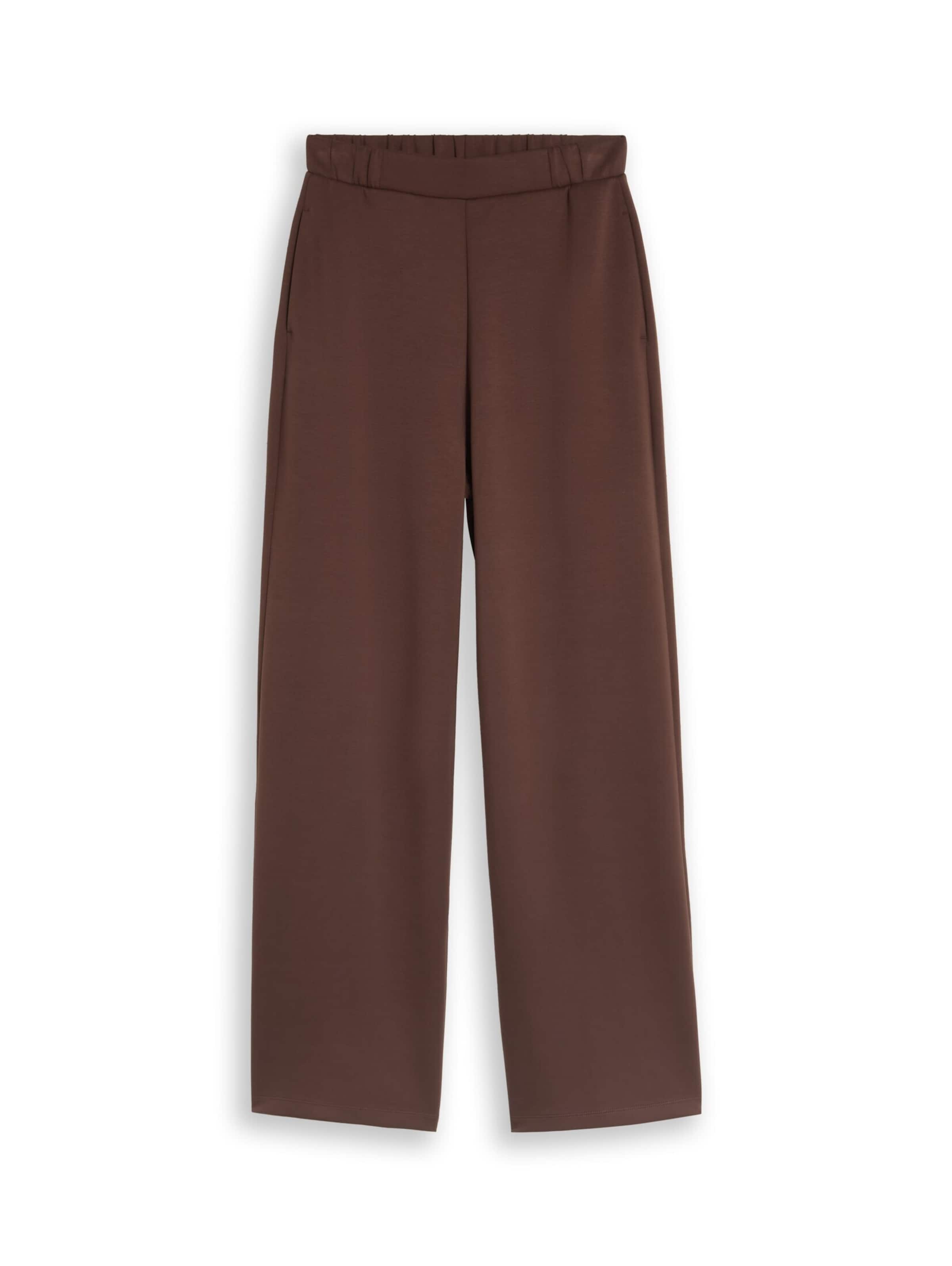 TOM TAILOR DENIM Wide Leg Hose in Braun: Vorderseite
