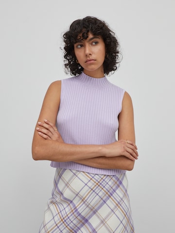 EDITED Knitted Top 'Amora' in Purple: front