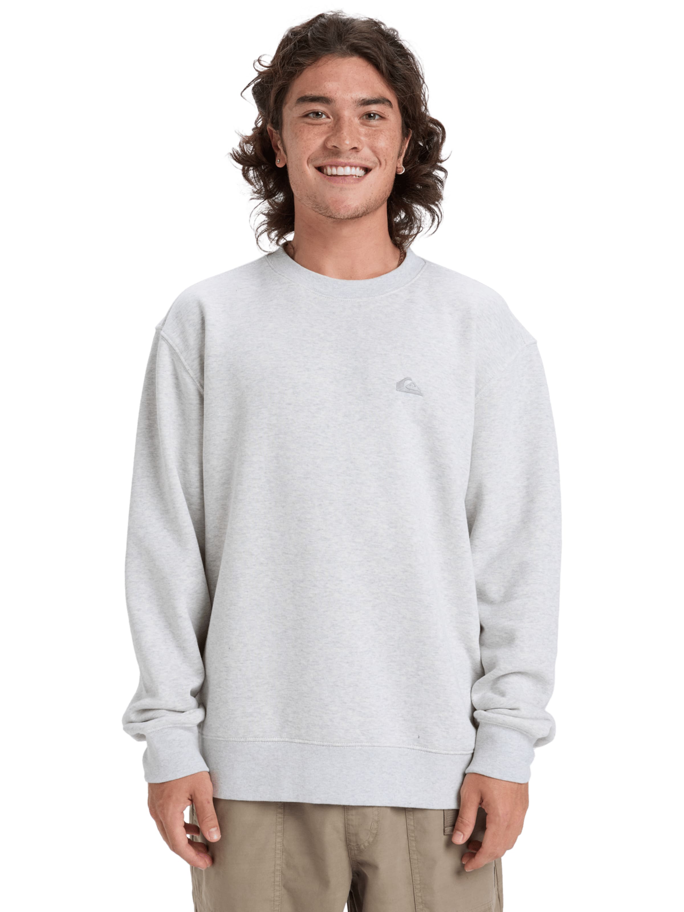 QUIKSILVER Sweatshirt 'Salt Water' in Grey: front