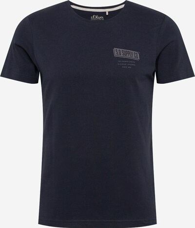 s.Oliver T-Shirt in nachtblau / hellgrau, Produktansicht