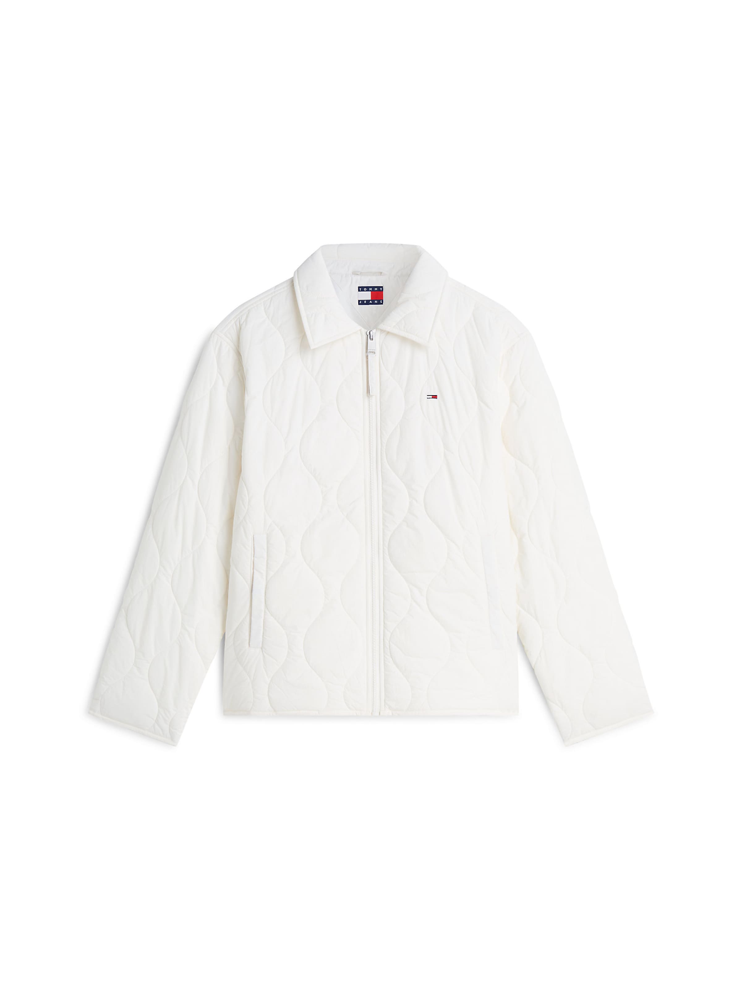 Veste mi-saison Tommy Jeans en blanc : devant
