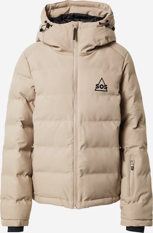 SOS Athletic Jacket 'Zermatt' in Brown: front