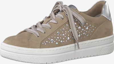 MARCO TOZZI Sneakers low in Dark beige / Silver, Item view