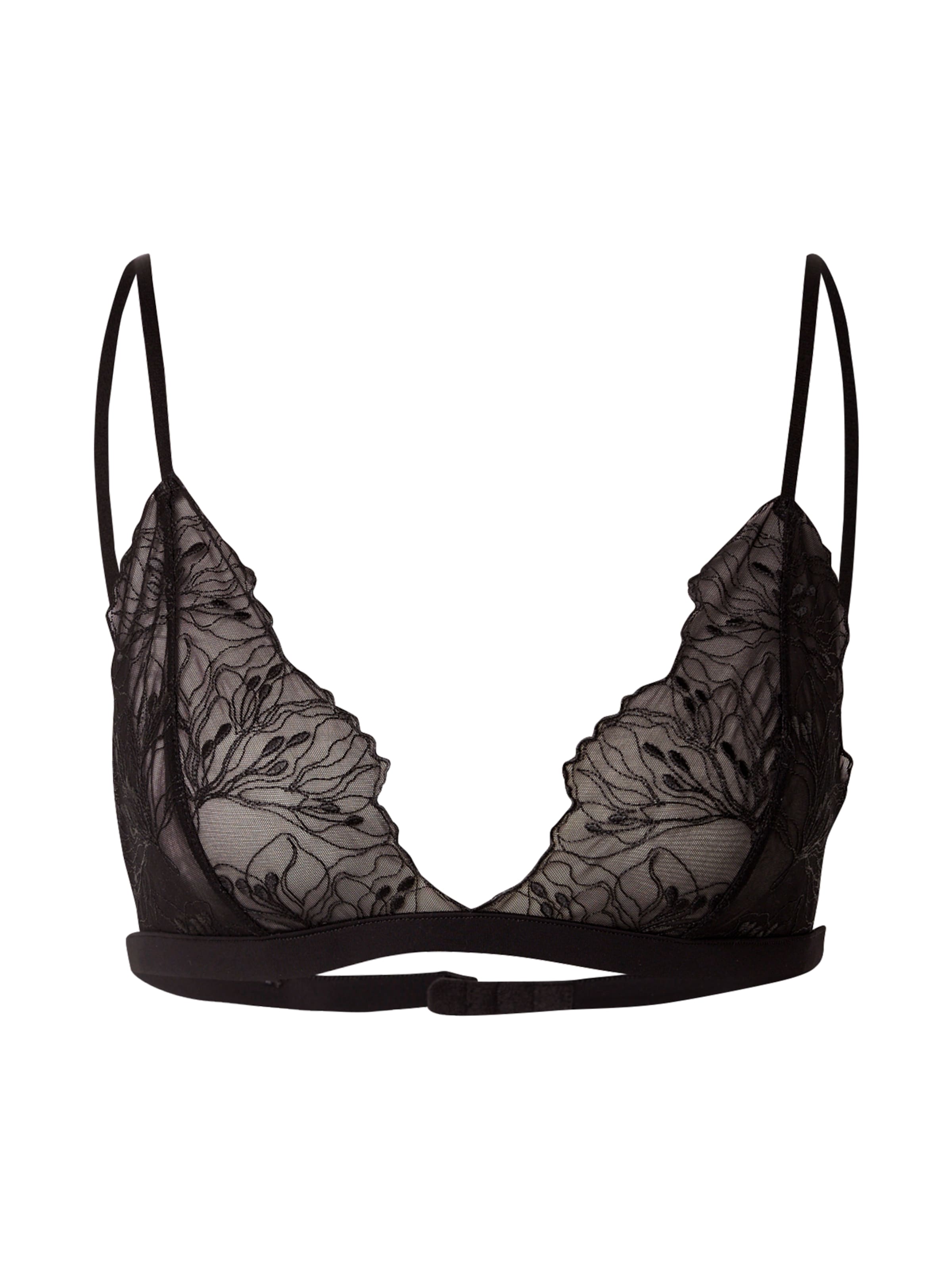 juoda Samsøe Samsøe Trikampė Liemenėlė 'Saaudrey': priekis