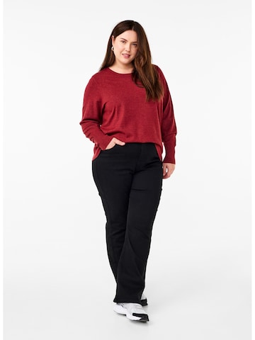Zizzi Pullover 'Flnoma' in Rot