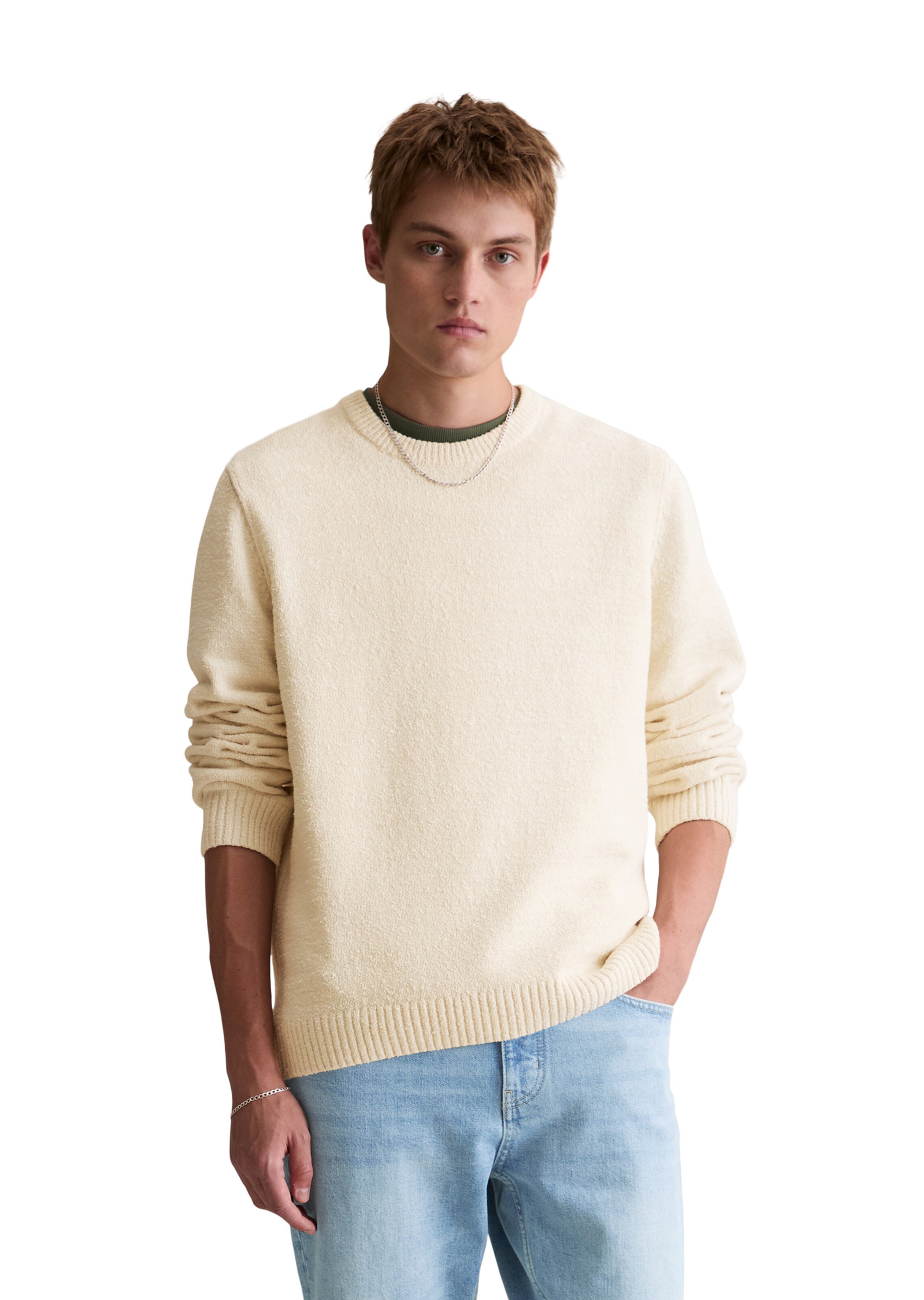 Pull-over Marc O'Polo DENIM en beige : devant