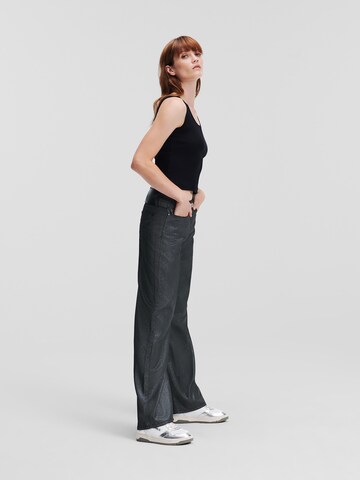 Karl Lagerfeld Wide Leg Jeans i sort