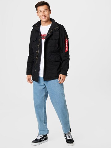 ALPHA INDUSTRIES Between-Season Jacket 'Huntington' in Black