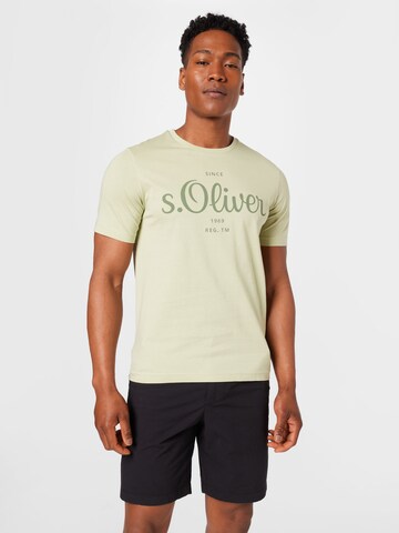 s.Oliver Shirt in Groen: voorkant