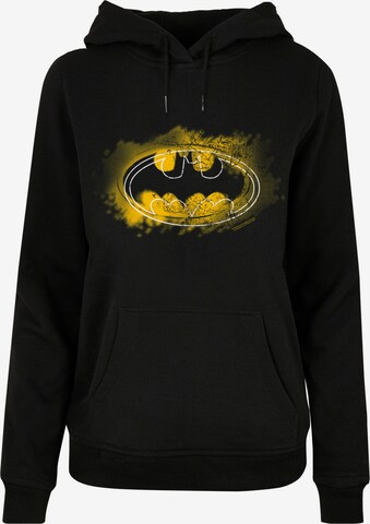 Sweat-shirt 'DC Comics' F4NT4STIC en noir : devant