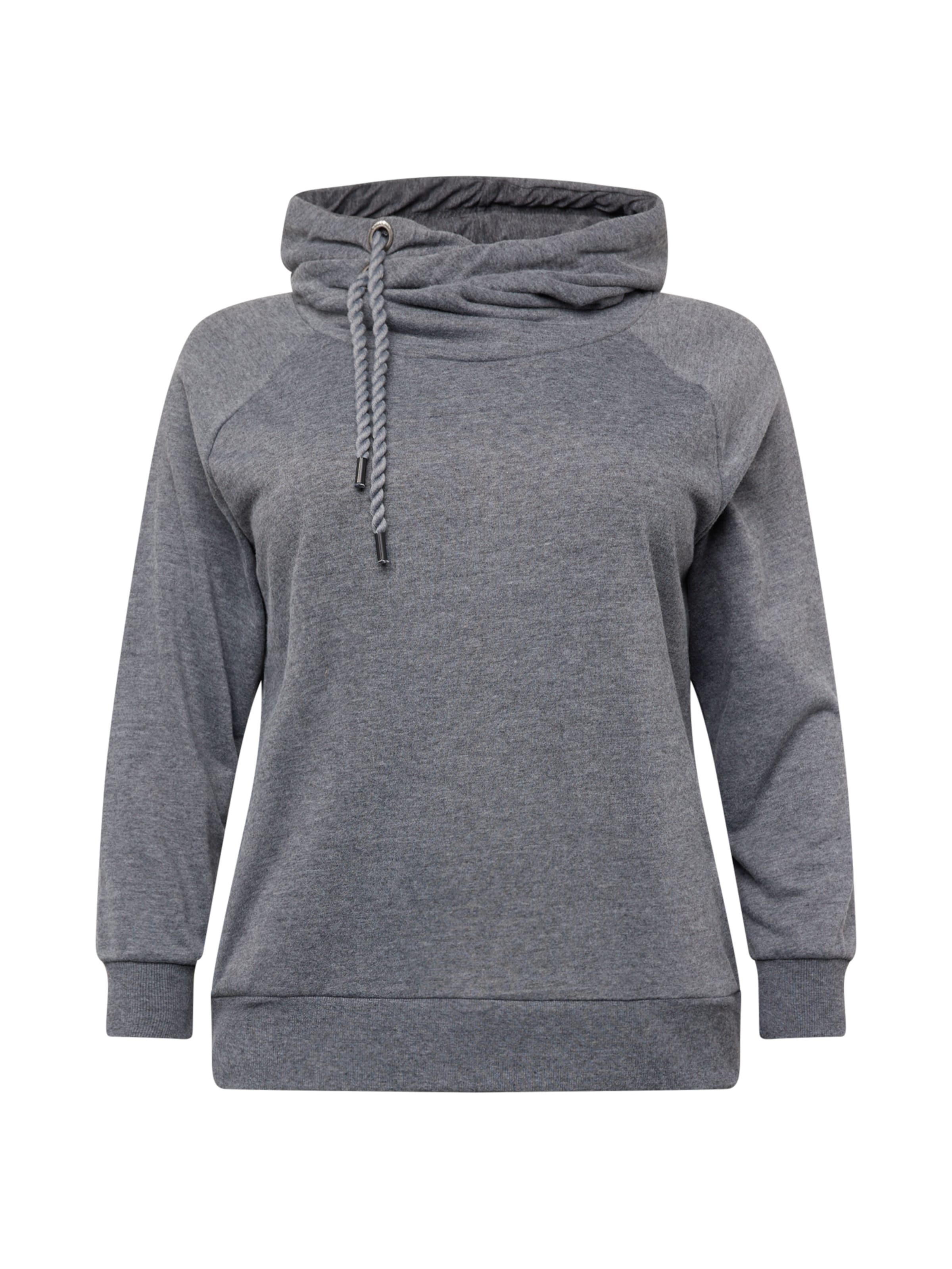 ONLY Carmakoma Sweatshirt 'CARLAMILLE' in Grey: front