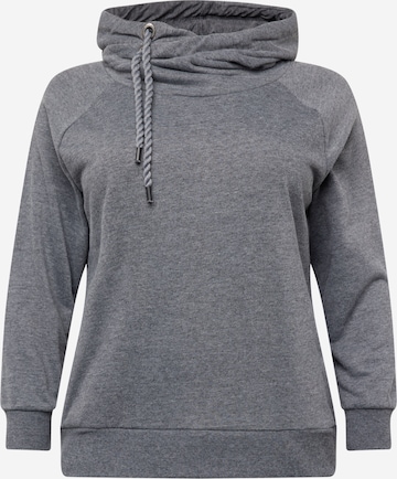 ONLY Carmakoma - Sudadera 'CARLAMILLE' en gris: frente