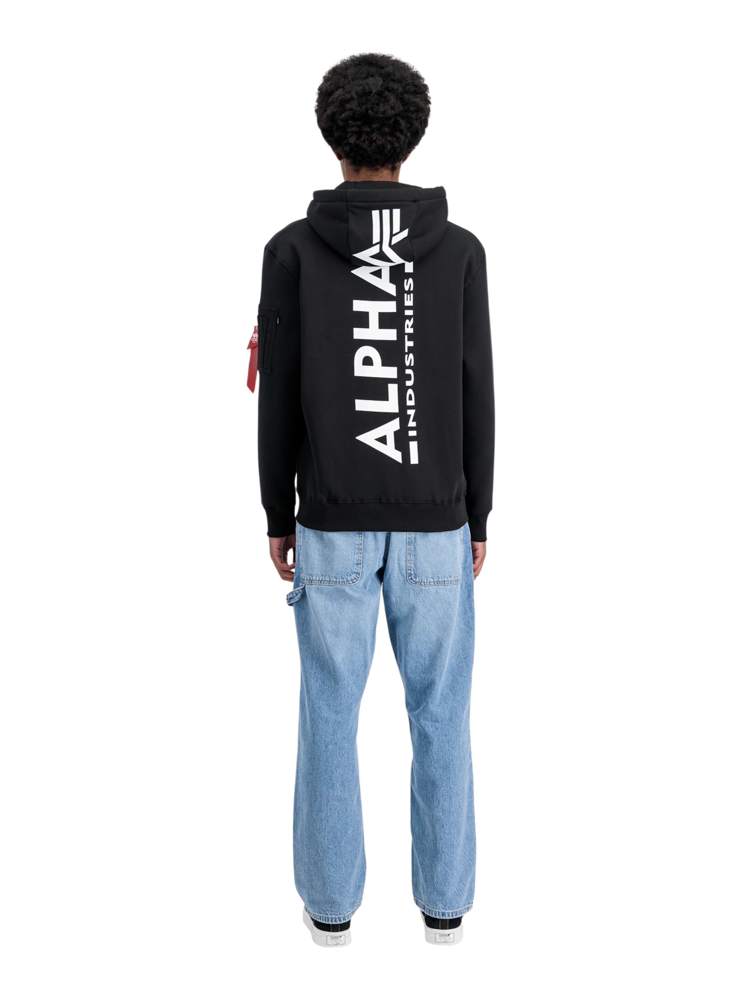 ALPHA INDUSTRIES Sweatshirt in Schwarz