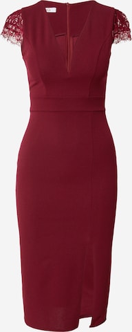 WAL G. Φόρεμα κοκτέιλ 'ELIZABET' σε κόκκινο: μπροστά