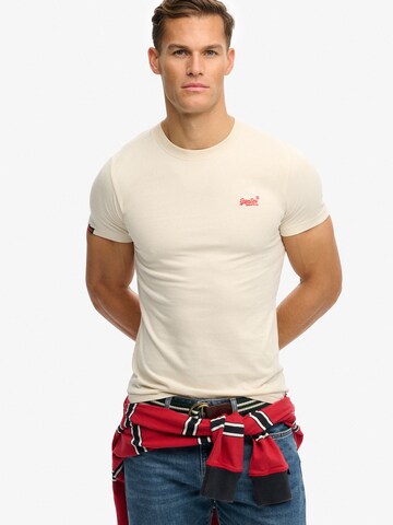 Superdry & Co Тениска 'VINTAGE LOGO' в бежово: отпред