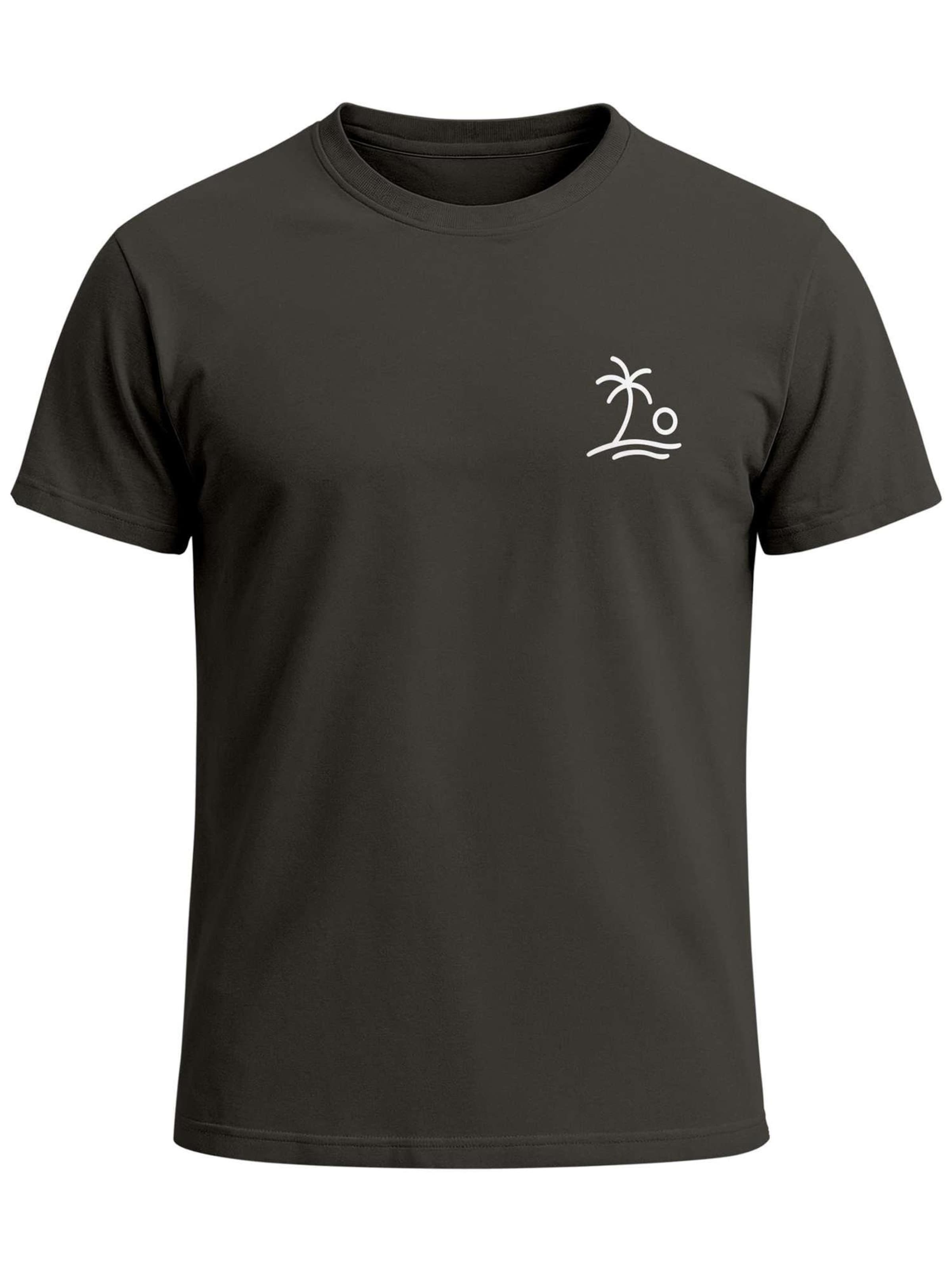 Neverless Shirt 'Palm Logo' in Grey: front