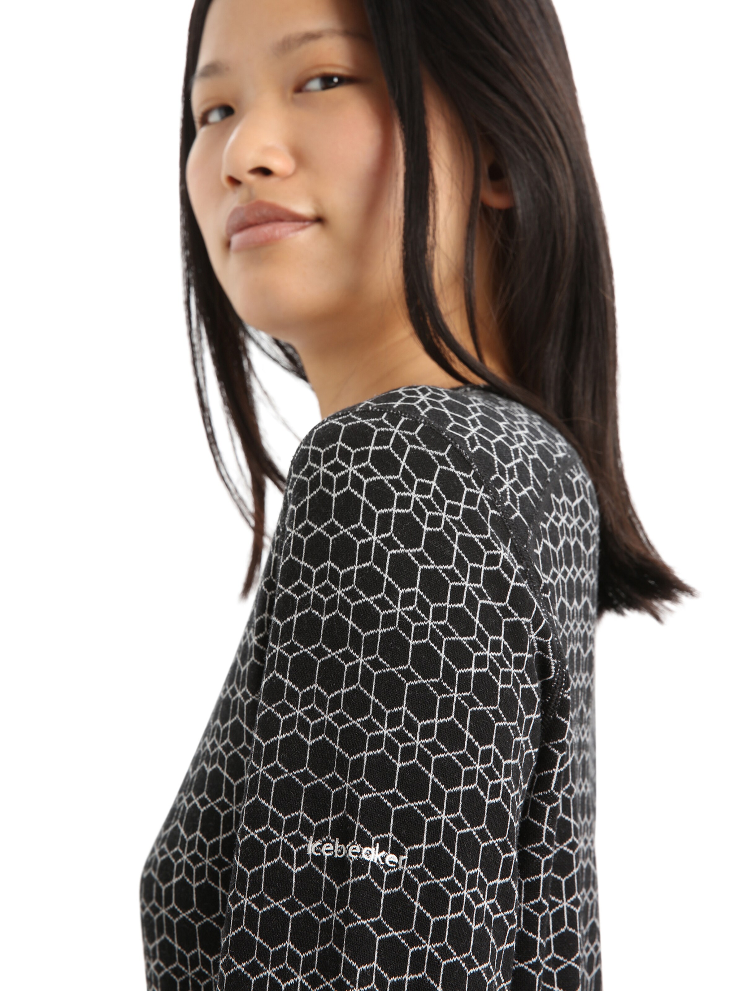 ICEBREAKER Base Layer 'Alpine' in Black