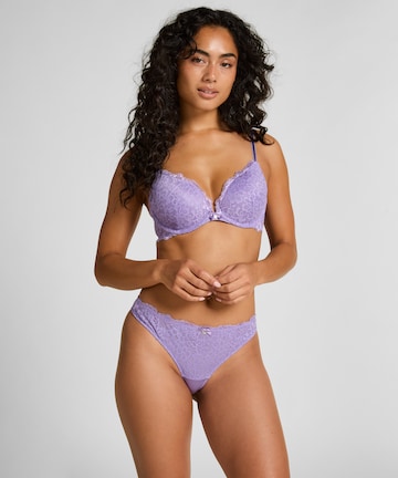 Hunkemöller String 'Marine' in Lila: voorkant