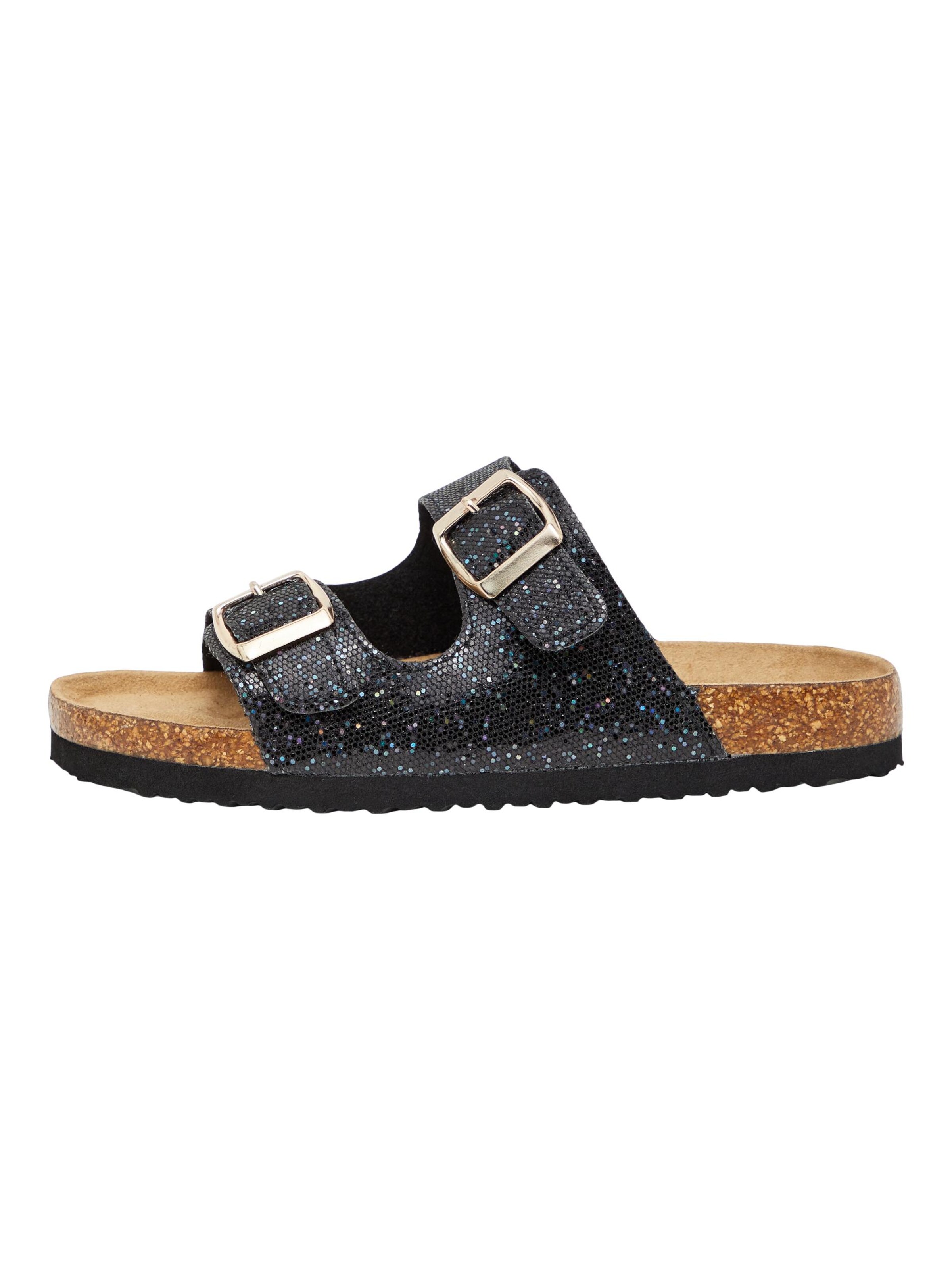 Sandales 'FLORA' NAME IT en noir : devant