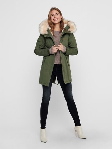 Parka mi-saison 'May Life' ONLY en vert