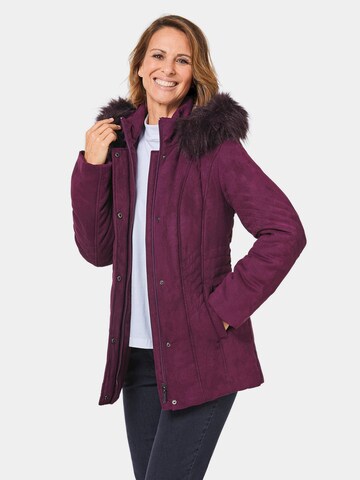 Veste mi-saison Goldner en violet : devant