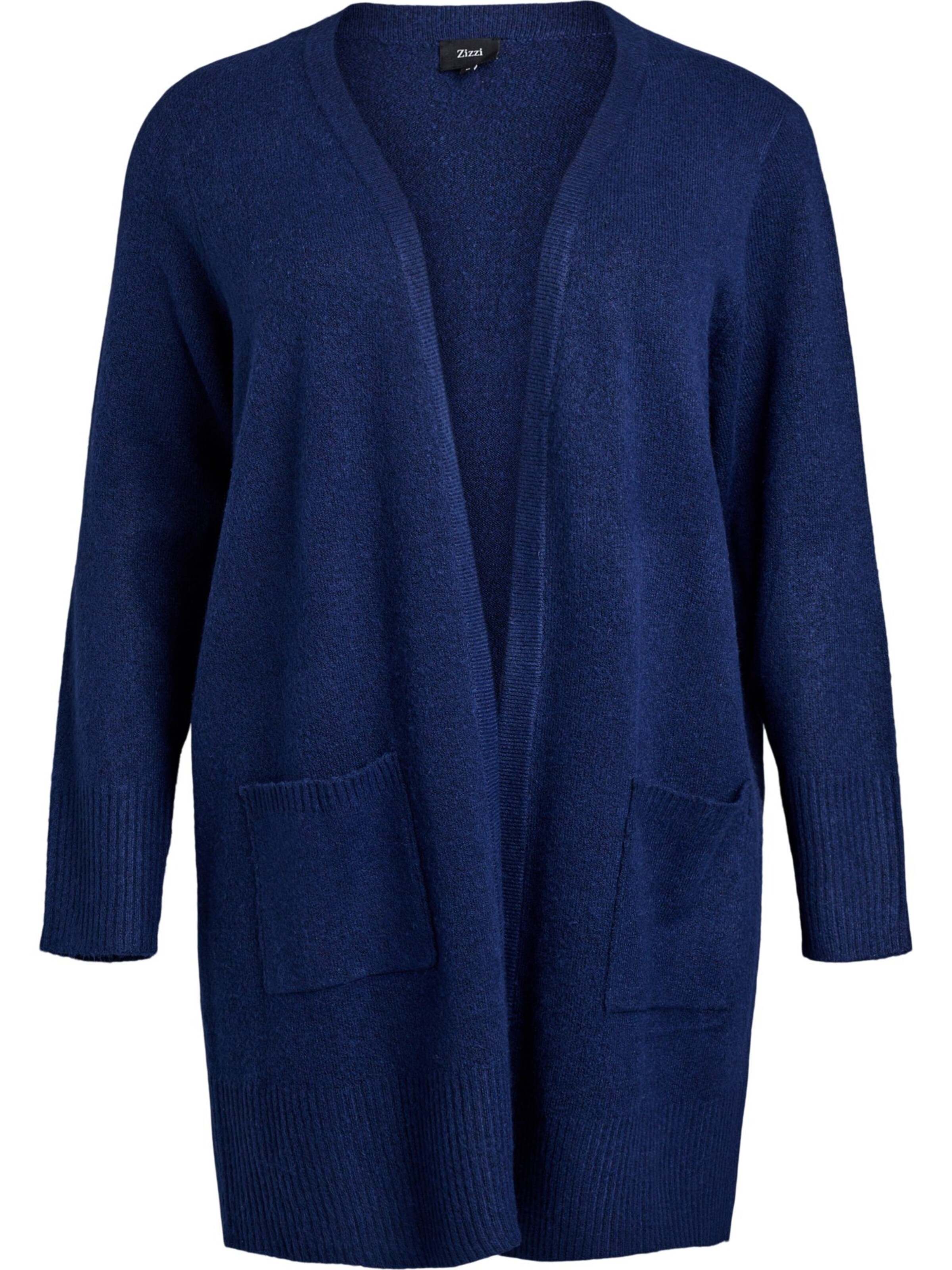 Zizzi Strickjacke 'Casunny' in Blau: Vorderseite