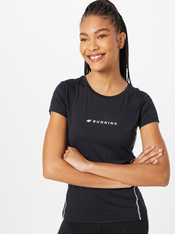 4F Performance Shirt in Black: front