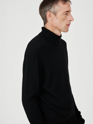 SANVT Pullover 'The Merino Roll Neck'‌‌‌‌‌‌ in Schwarz