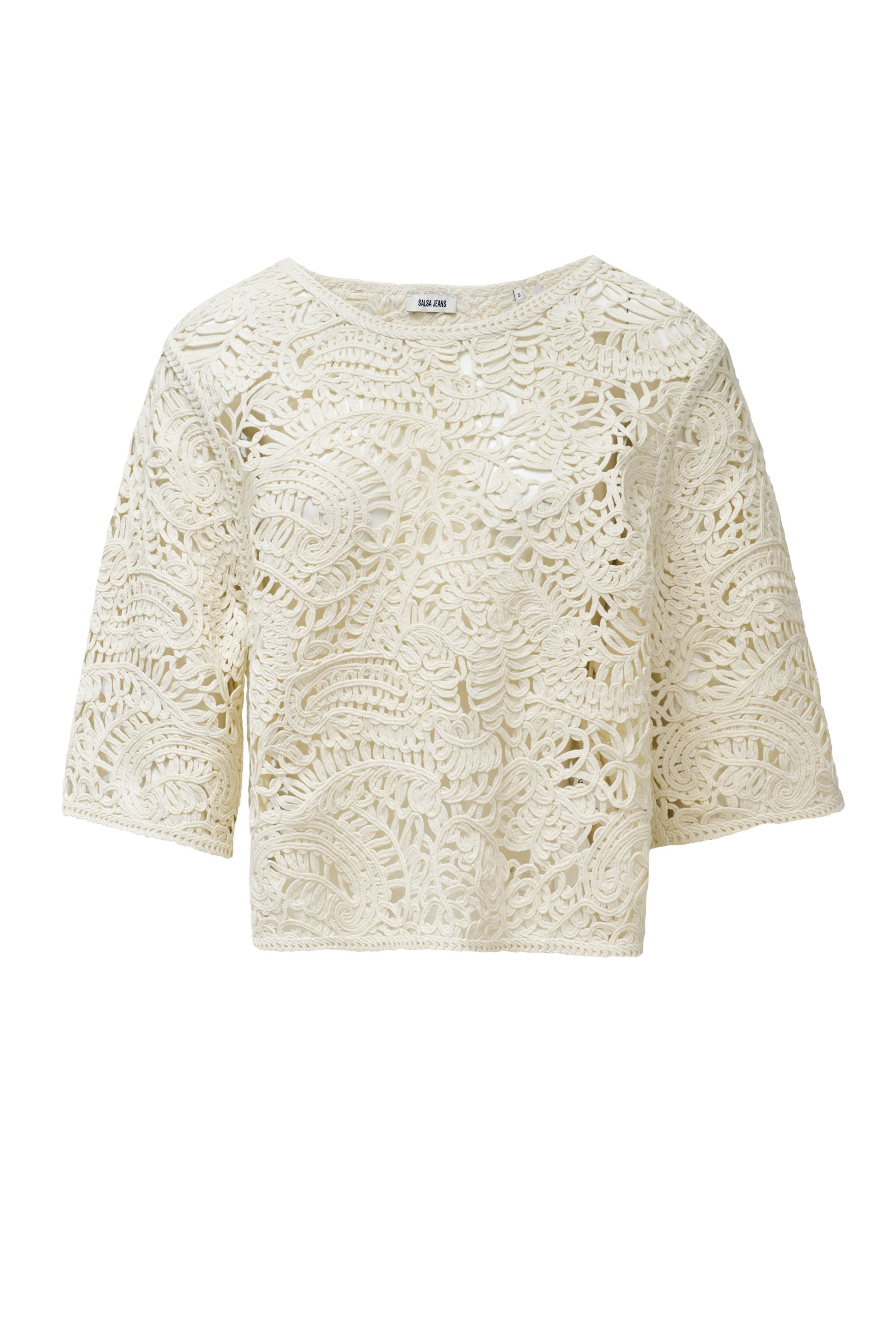 Salsa Jeans Pull-over en beige, Vue avec produit