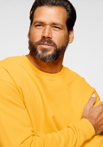 FRUIT OF THE LOOM Sweatshirt in Yellow