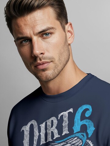 Neverless Sweatshirt 'Dirt Track' in Blue