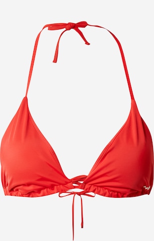 HUGO Red Triangel Bikinitop 'Pure' in Rood: voorkant