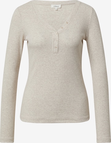 s.Oliver Shirt in Beige: front