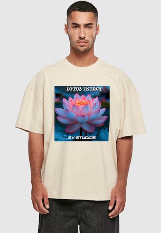 T-Shirt 'Lotus Energy' 2Y Studios en beige : devant