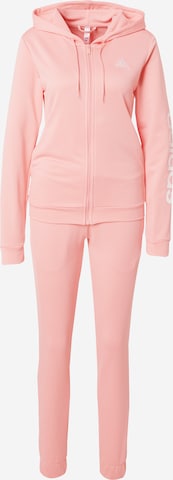 rožinė ADIDAS SPORTSWEAR Treniruočių kostiumas 'Linear': priekis