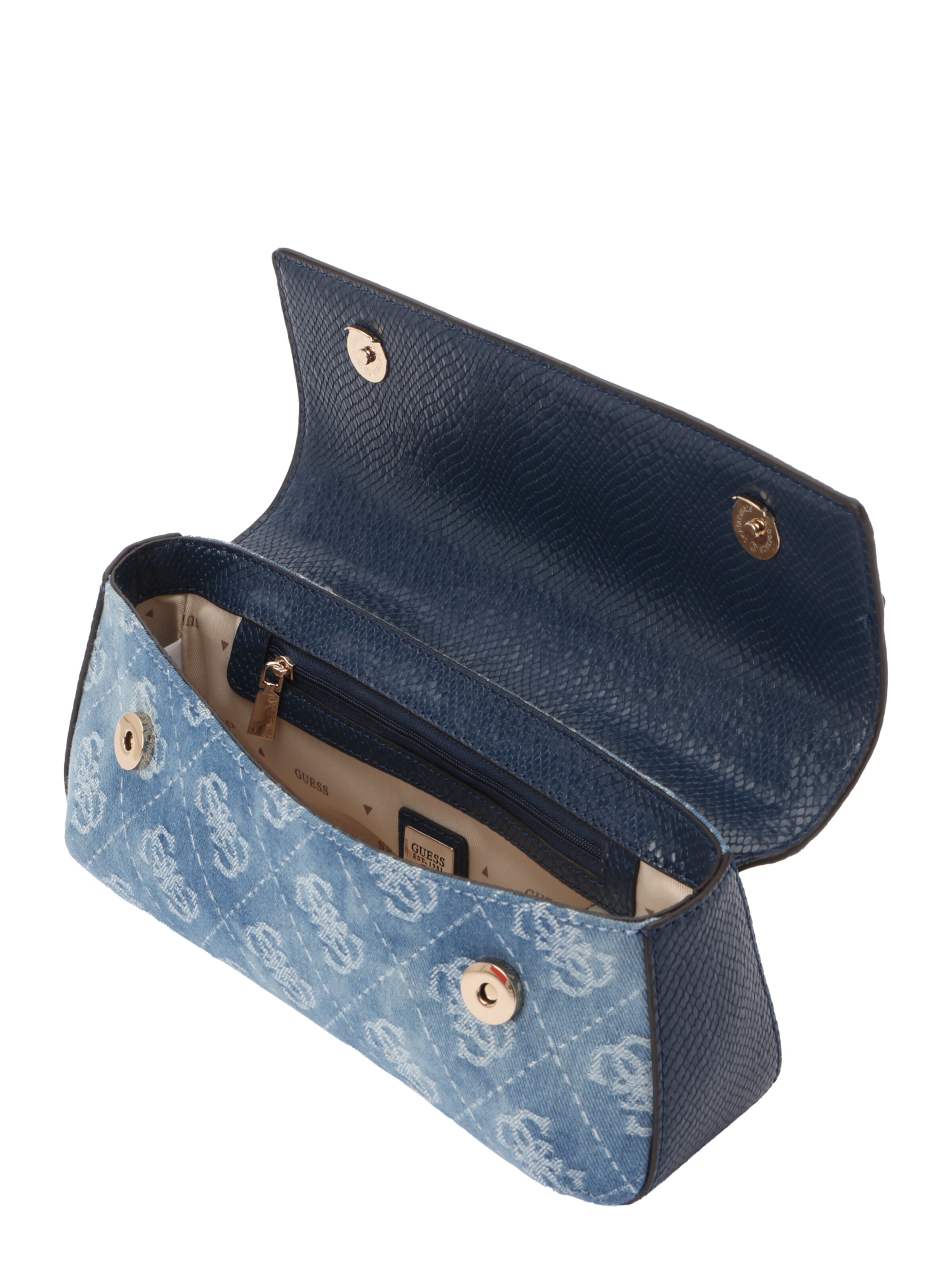 GUESS Schultertasche 'Dovie' in Blau