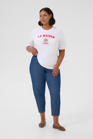 T-shirt 'KCAdela' KAFFE CURVE en blanc