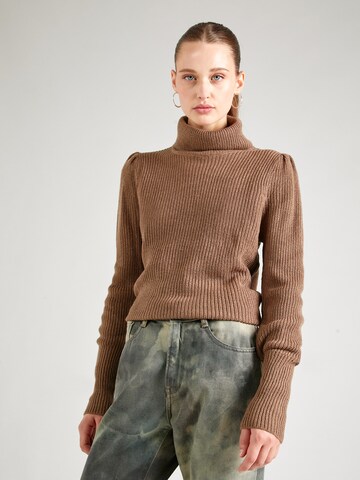 VILA Sweater 'Lou' in Brown: front