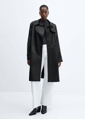 MANGO Between-Seasons Coat 'Polanapu' in Black