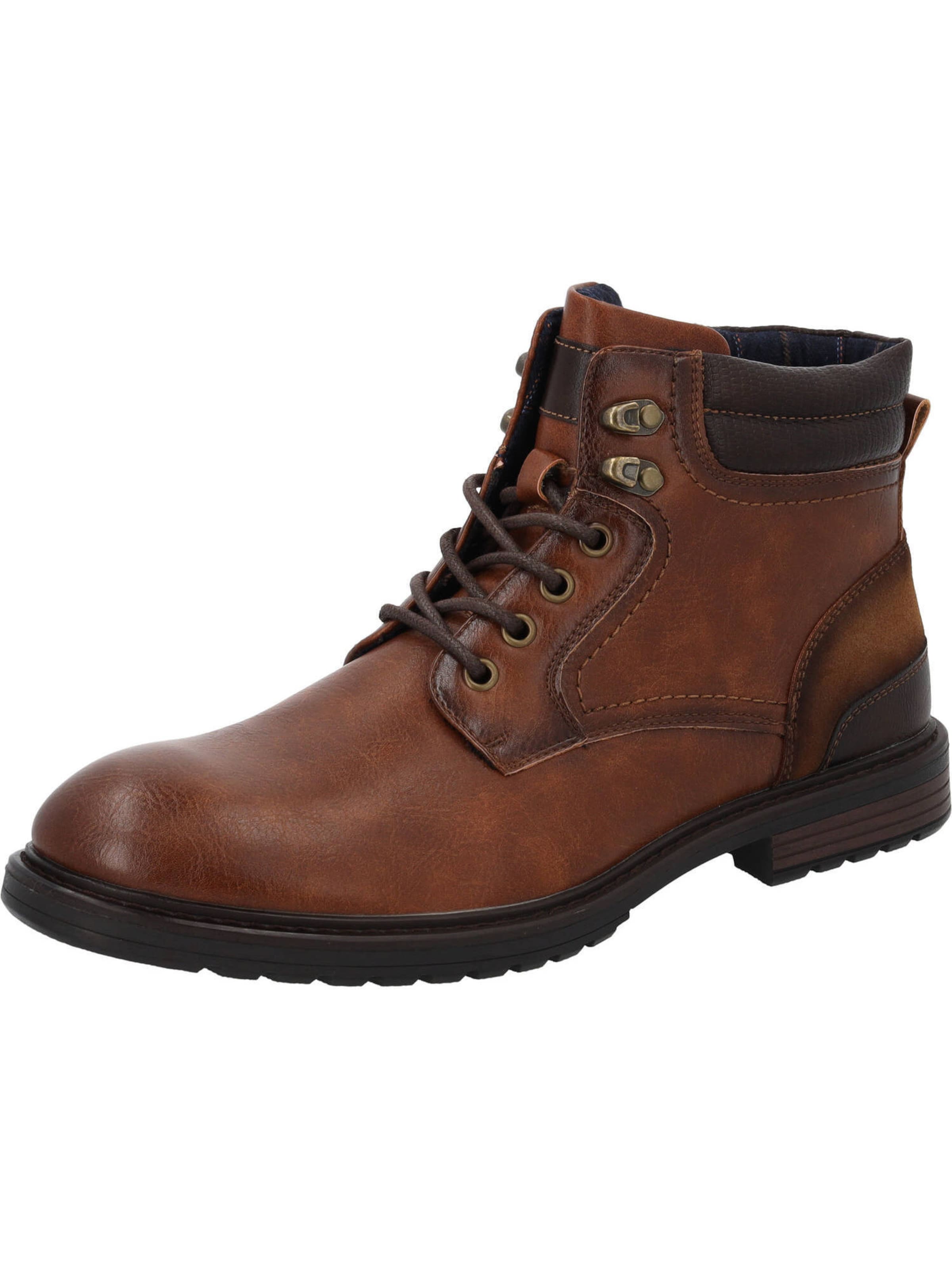 Palado Schnürstiefelette 'Niknas' in Braun: Vorderseite