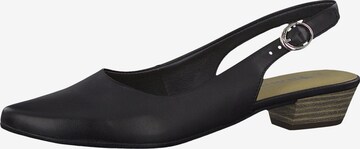 TAMARIS Slingback Pumps in Black: front