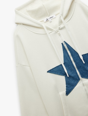 Koton Zip-Up Hoodie in Blue