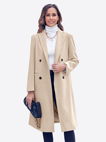 Manteau mi-saison Imily Bela en beige : devant