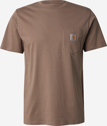 T-Shirt Carhartt WIP en marron : devant