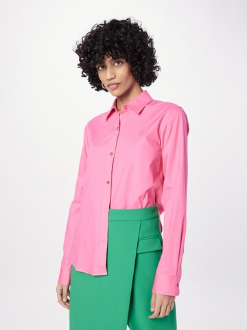 HUGO Red Blouse in Pink: front