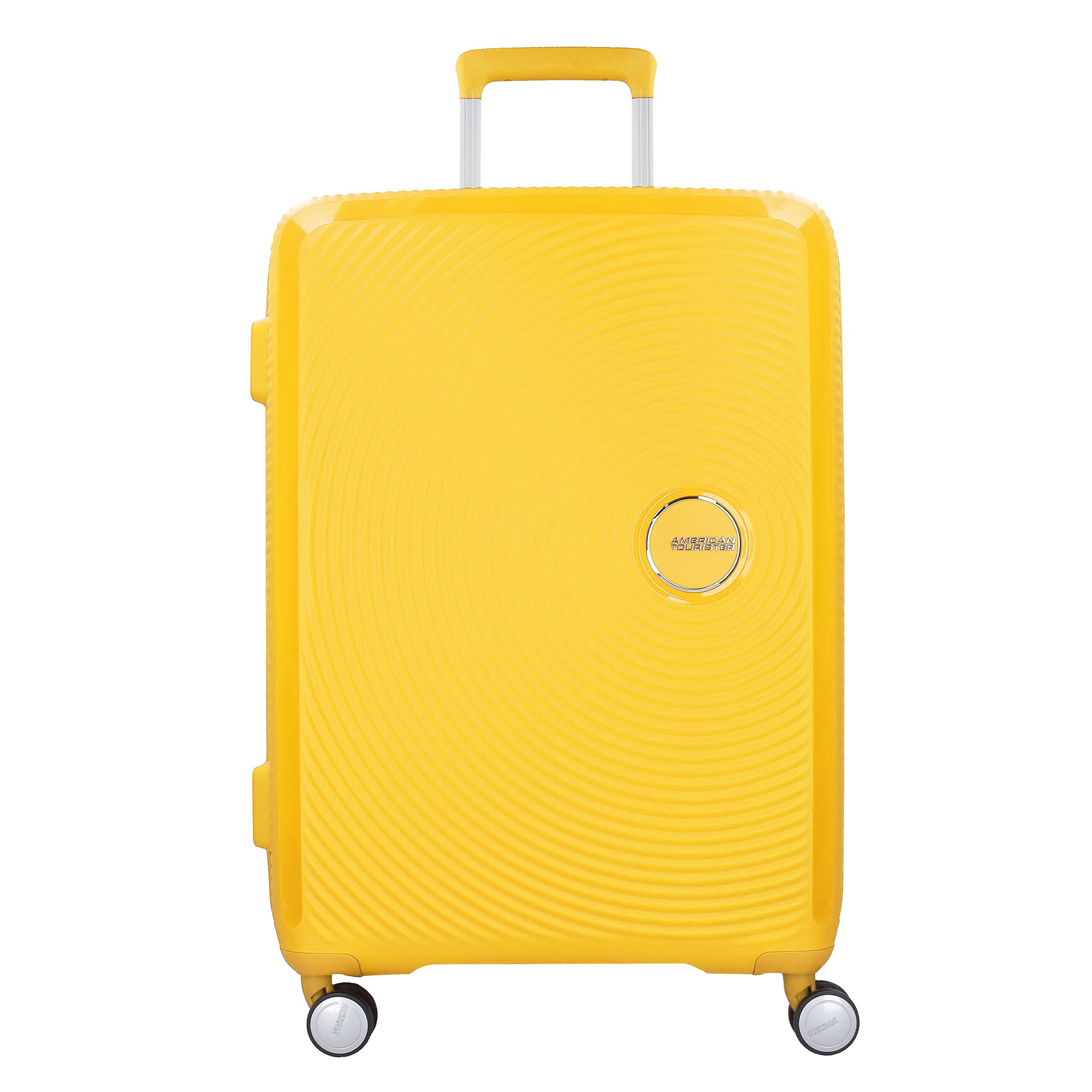 American Tourister Trolley 'Soundbox' in Yellow: front