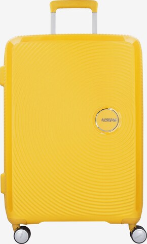 Trolley 'Soundbox' di American Tourister in giallo: frontale