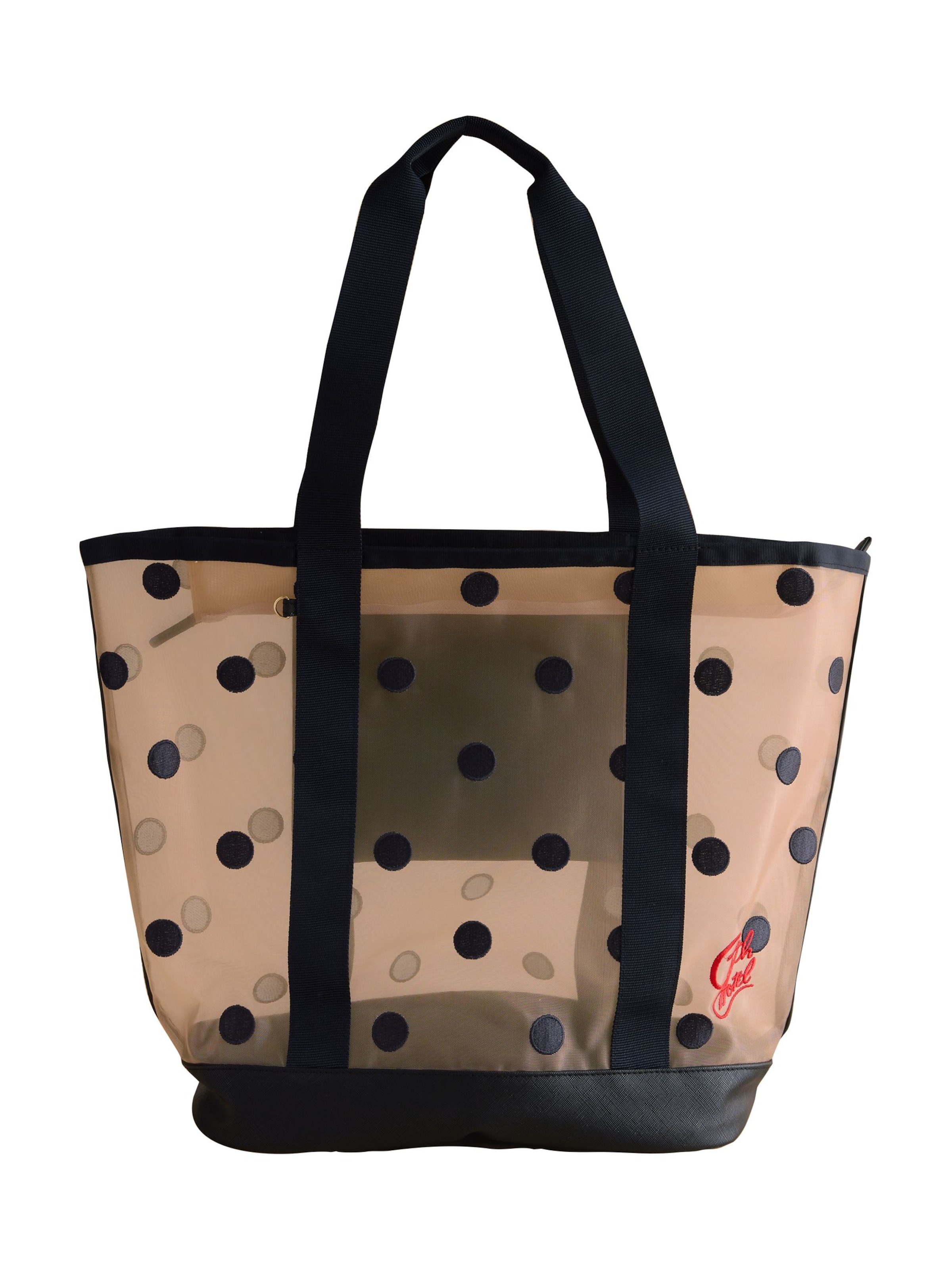 Borsa da spiaggia di Cath Kidston in beige: frontale