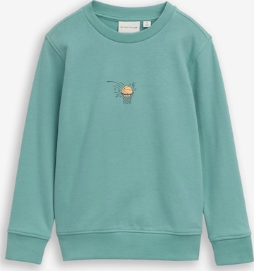 TOM TAILOR Sweatshirt in Grün: Vorderseite