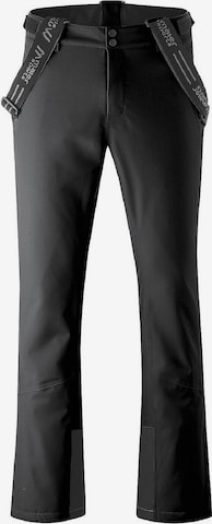 Maier Sports Regular Workout Pants 'Anton' in Black: front